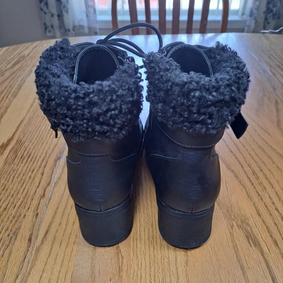 MARI A. JORDIN COMBAT BOOTS BLACK WOMEN'S SIZE 8.5 - Picture 4 of 9